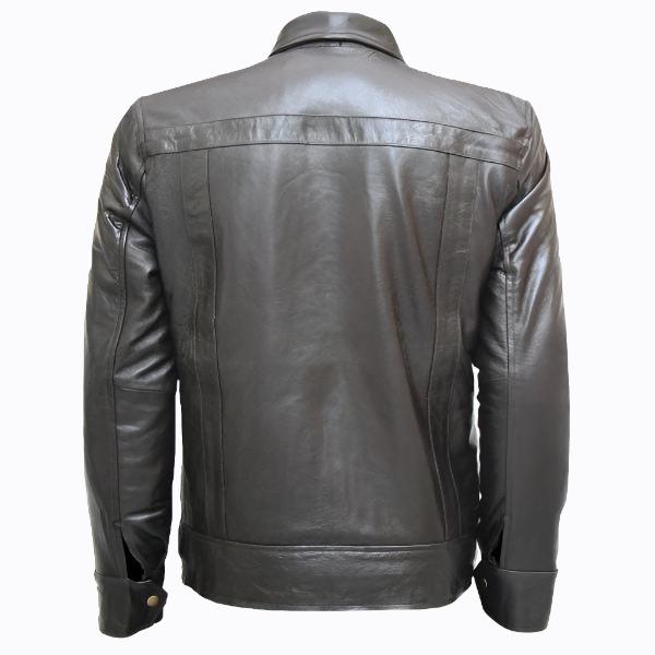 Zipper Men's Brown Leather Jacket - Top Notch