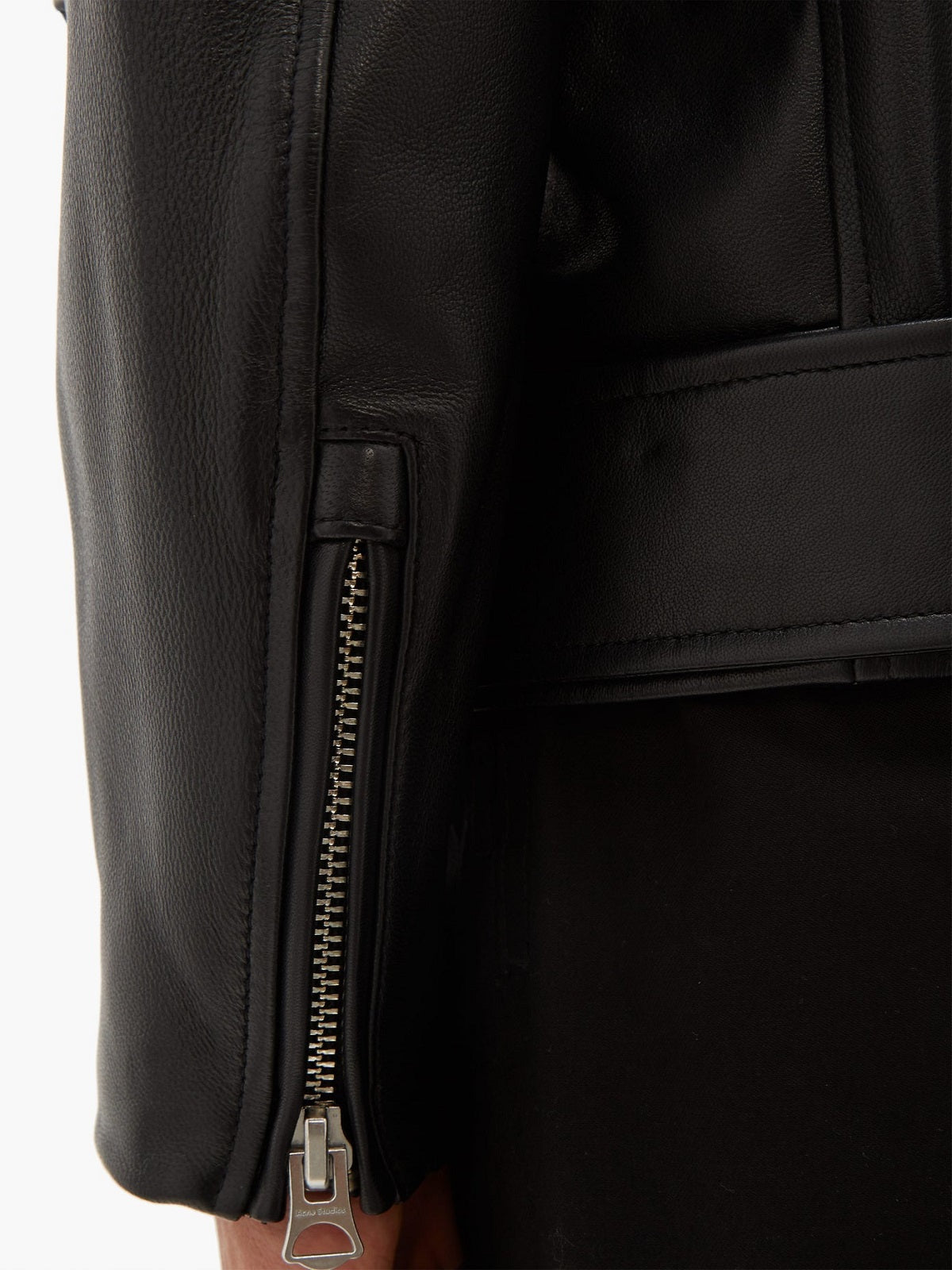 Men's Classic Black Biker Leather Jacket