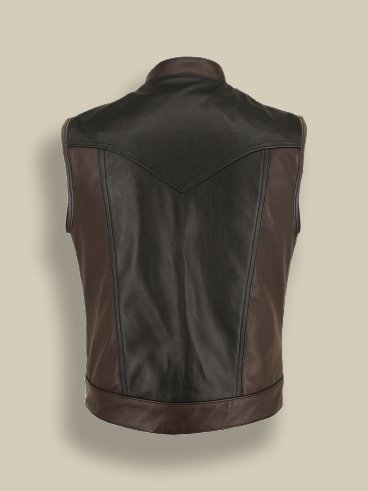 Brown Leather Vests