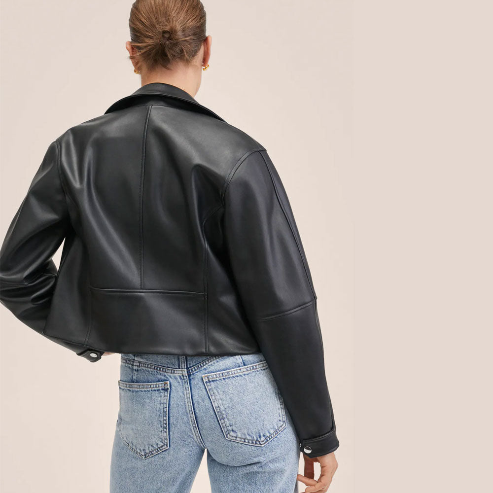 Black Women's Leather Jacket