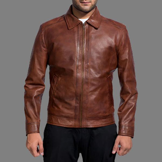 Inferno Brown Leather Jacket – Avanzar Leather