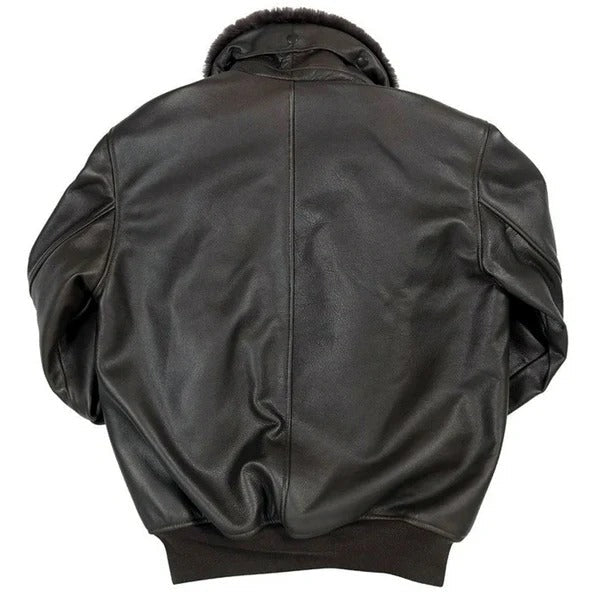 Men’s Air Force B-15 Leather Flight Bomber Jacket Avanzar Leather
