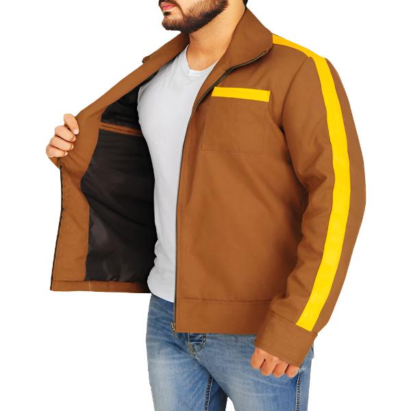 Avanzar Leather Men’s Stylish Brown Cotton Jacket