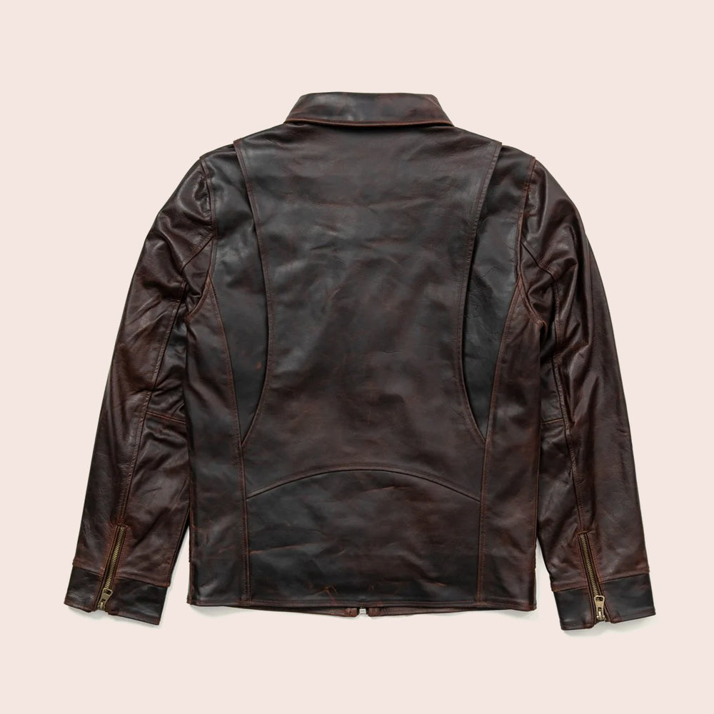 Men’s Classic Brown Flight Leather Jacket