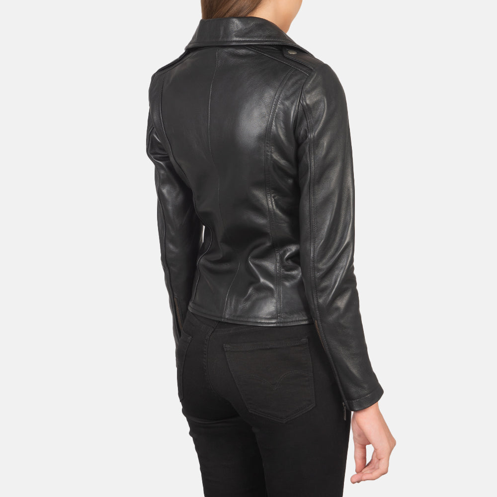 Flashback Black Leather Biker Jacket Iconic & Bold Street Style