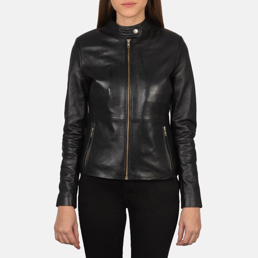 Rave Black Leather Biker Jacket Bold, Rugged & Timeless Style