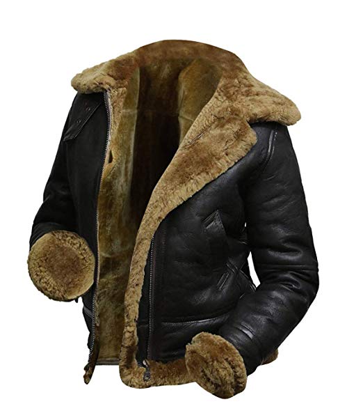 Women's Luxe Fur Aviator Flight Jacket