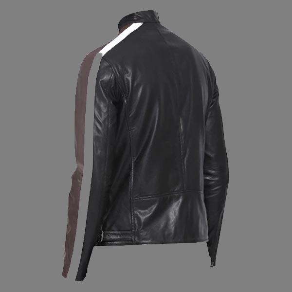 Multi Color Goat Leather Fashion Biker Jacket for Men