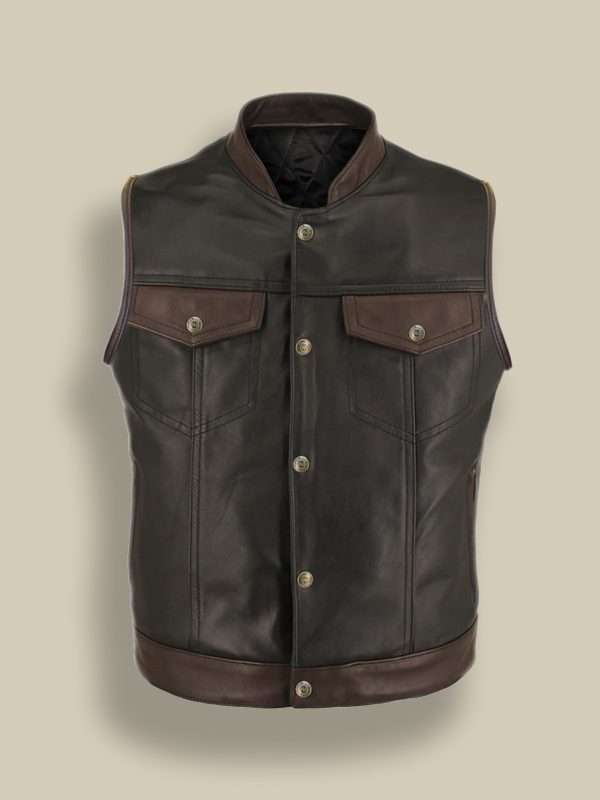 Brown Leather Vests