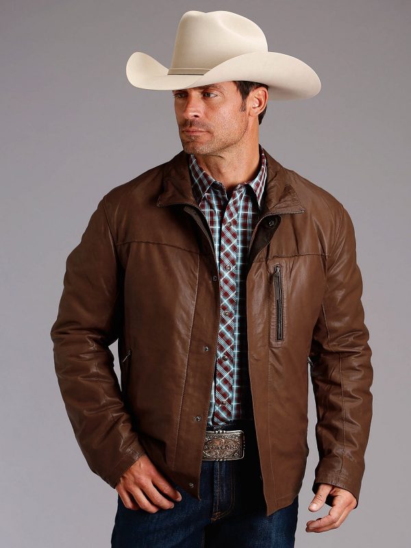 Premium Avanzar Brown Leather Jacket