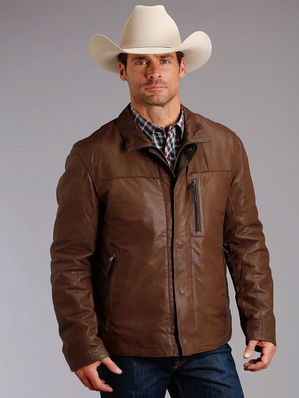 Premium Avanzar Brown Leather Jacket