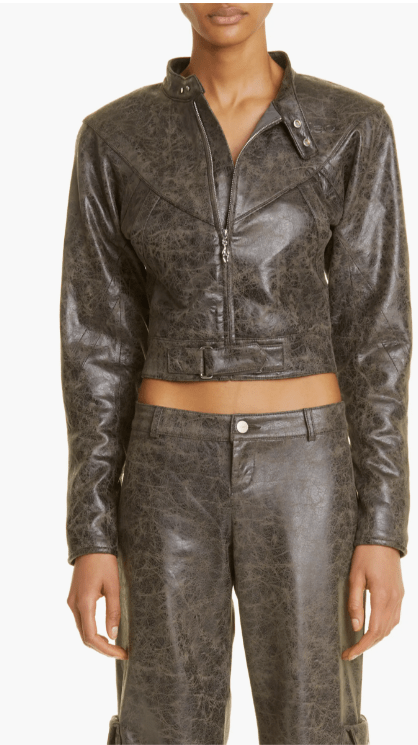 Women's Classic Black Vintage Motorcycle Leather Jacket