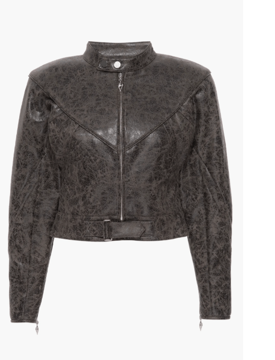 Women's Classic Black Vintage Motorcycle Leather Jacket